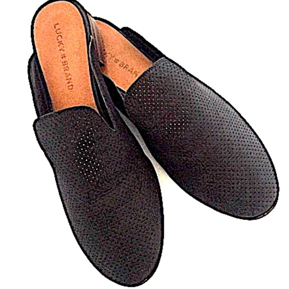 LUCKY BRAND Perforated Leather Mules